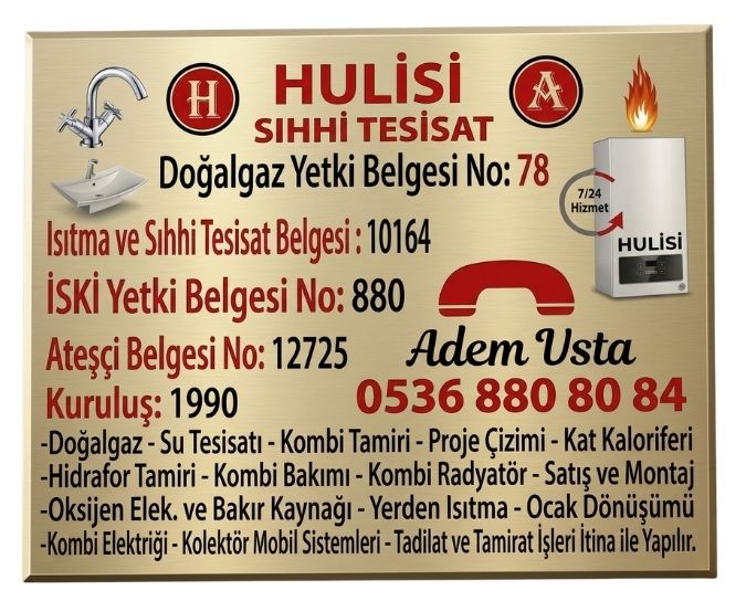 Hulusi Tesisat Yetki Etiketi